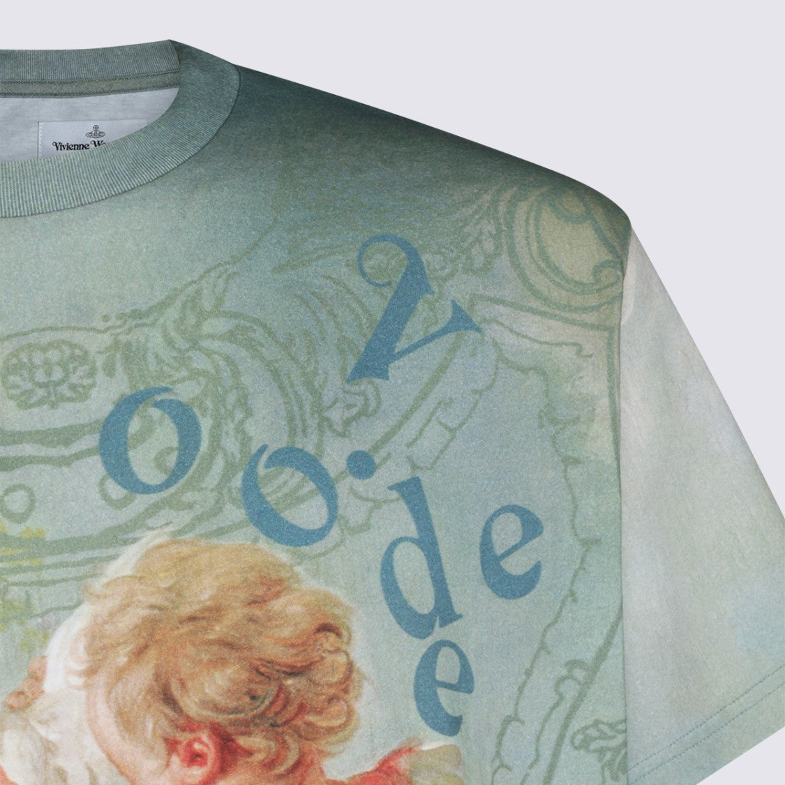 Vivienne Westwood Artistic Gradient T-Shirt With Cherubic Print