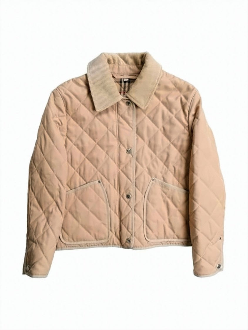 Burberry Cropped Diamond Quilted Jacket