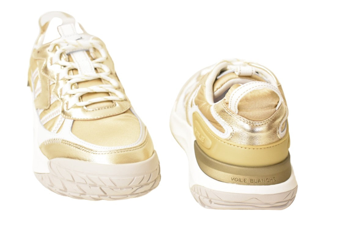 Voile Blanche Low-Top Sneakers Combining Technical Fabric