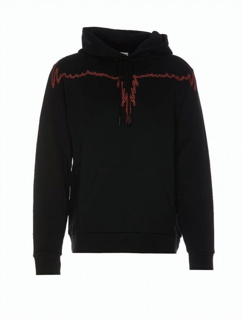 Marcelo Burlon Marcelo Burlon Graphic Hoodie With Distinctive Heartbeat Design