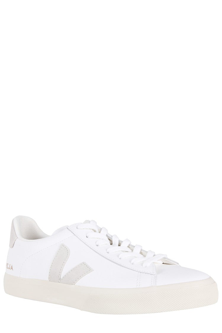 Veja Leather Upper Sneakers With Suede Logo Accents