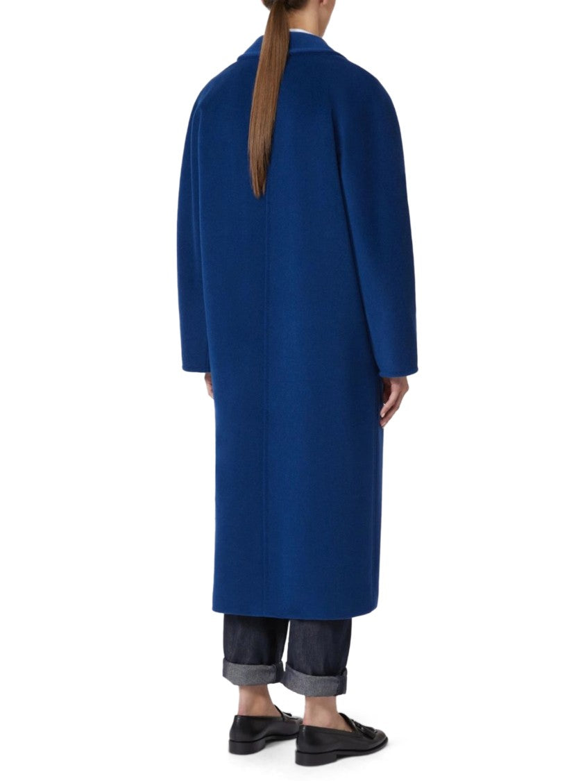 Max Mara Double-Breasted Coat With Wide Lapel Collar