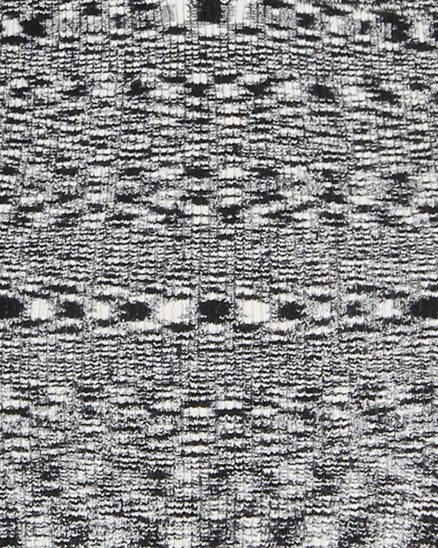 Ganni Black Striped Knit Polo