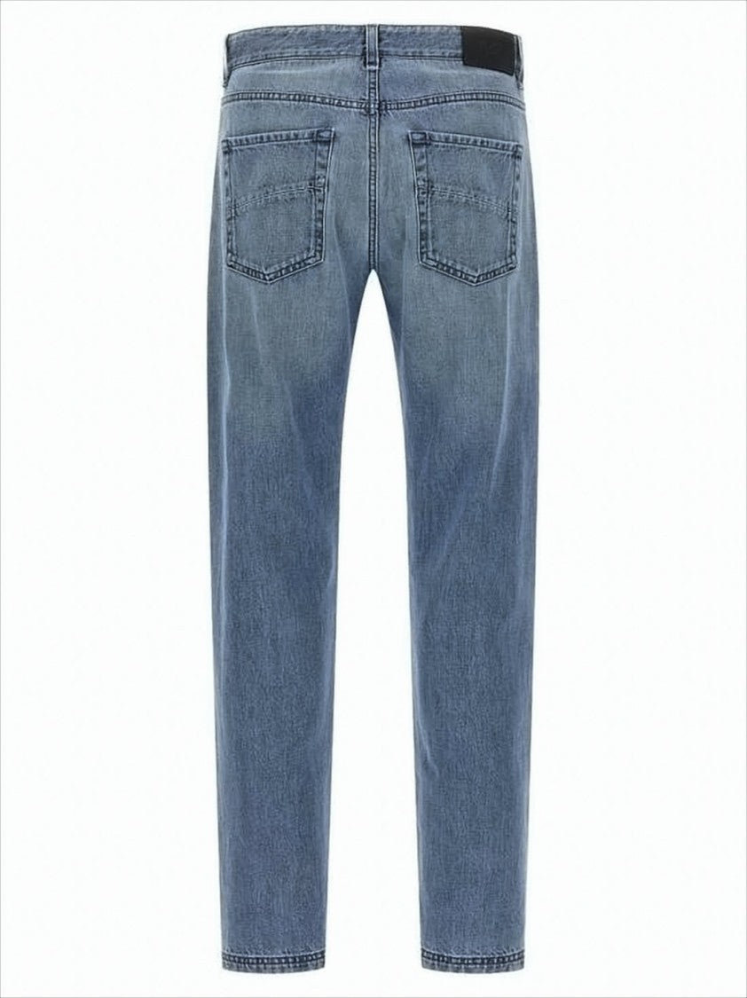 Fendi Classic Mid-Blue Straight-Leg Denim Pants