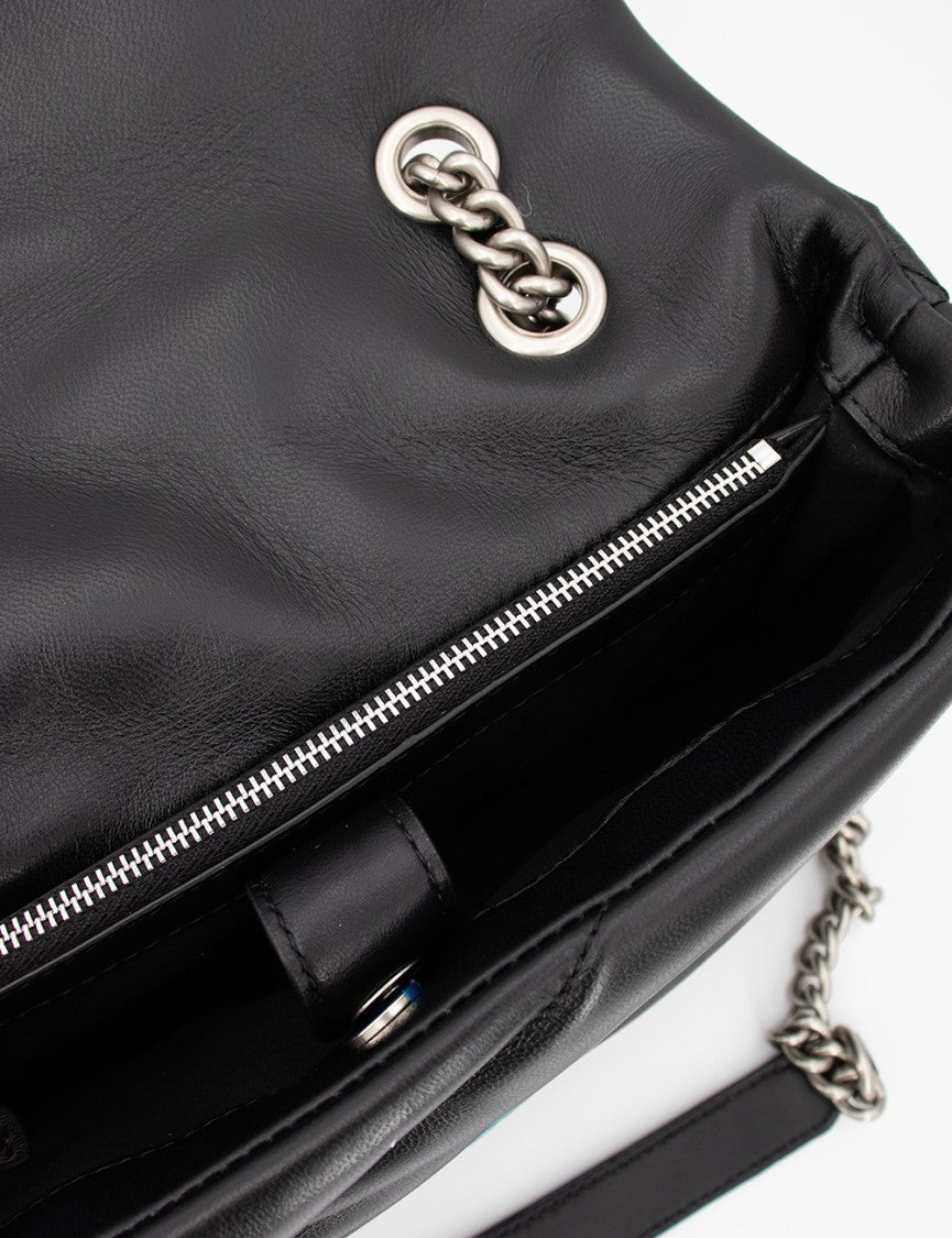 Pinko Black Soft Leather Shoulder Bag