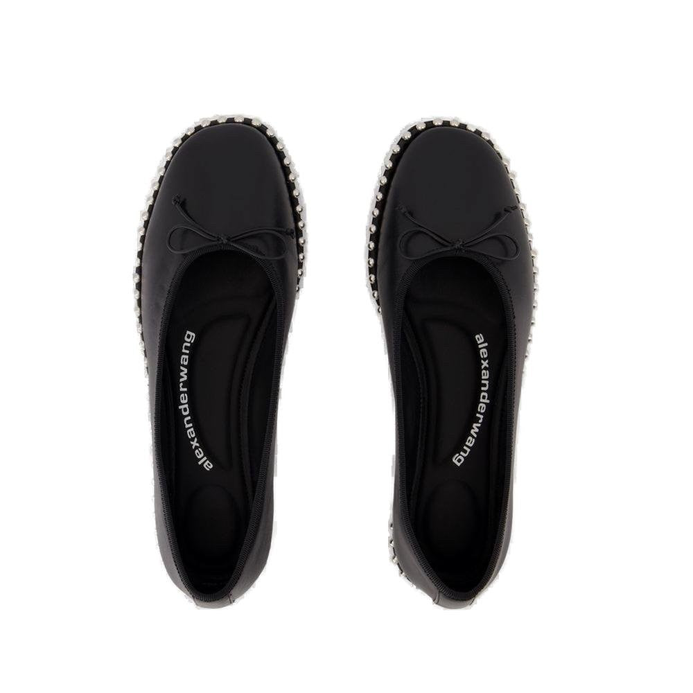 Alexander Wang Lambskin Flat Shoes With Unique Ball Chain Detail