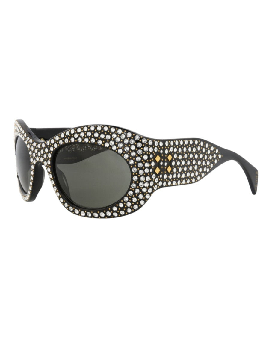 Gucci Shield-Frame Recycled Acetate Sunglasses