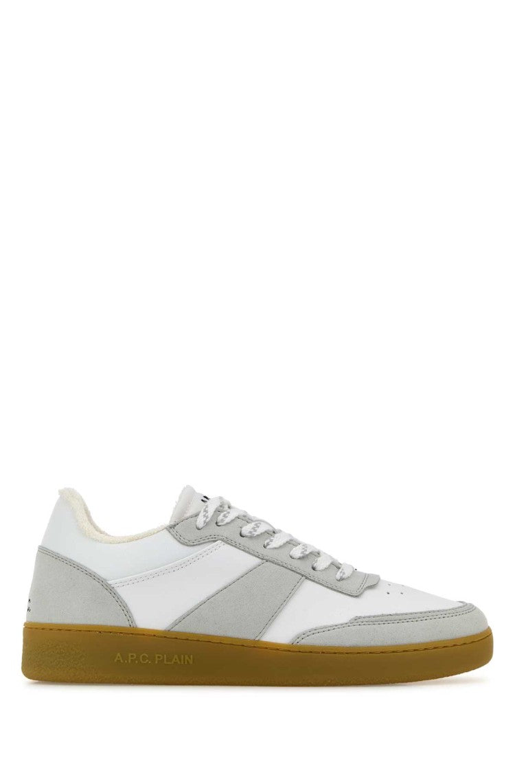 A.P.C. Two-Tone Synthetic Leather Plain Sneakers