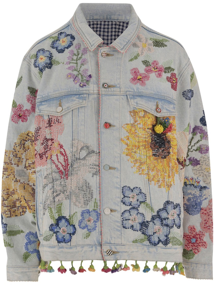 Pero Embroidered Denim Jacket