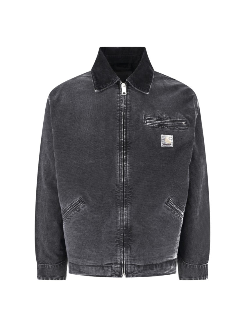 Carhartt Wip Black Og Detroit Organic Cotton Jacket