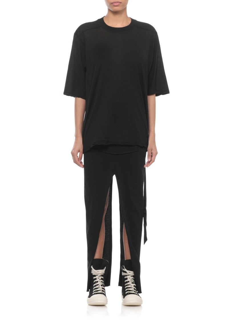 Drkshdw By Rick Owens Black Walrus Oversized Cotton T-Shirt