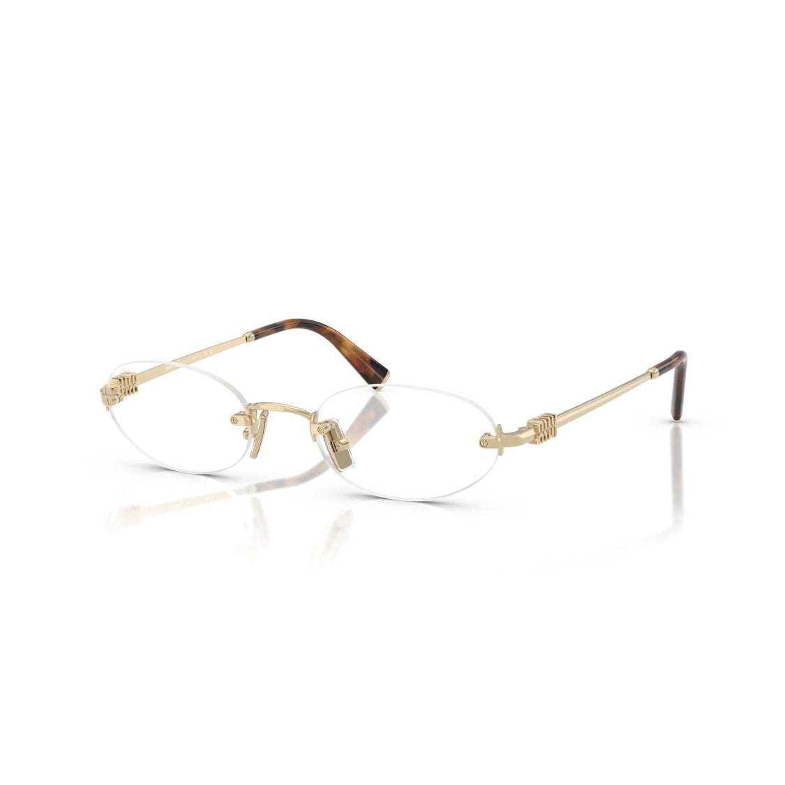 Miu Miu 0Mu 53Wv Rimless Oval Lenses Eyeglasses