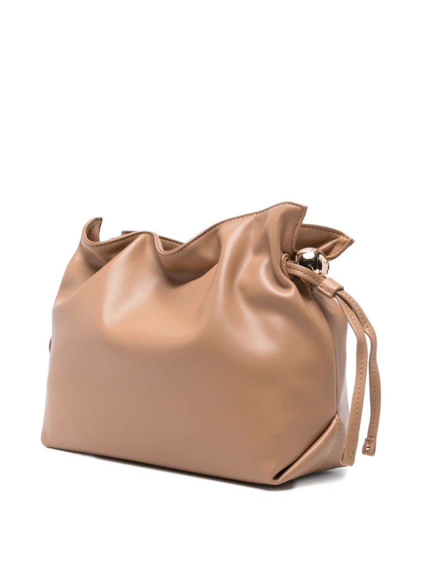 Liu Jo Camel Shoulder Bag With Drawstring Closure