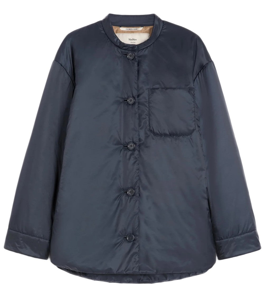 Max Mara Smooth Matte Finish Short Padded Jacket With Chest Pocket