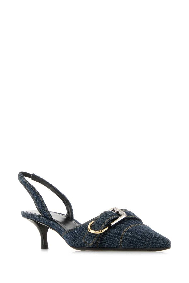 Givenchy Denim Upper Pumps With Pointed Toe