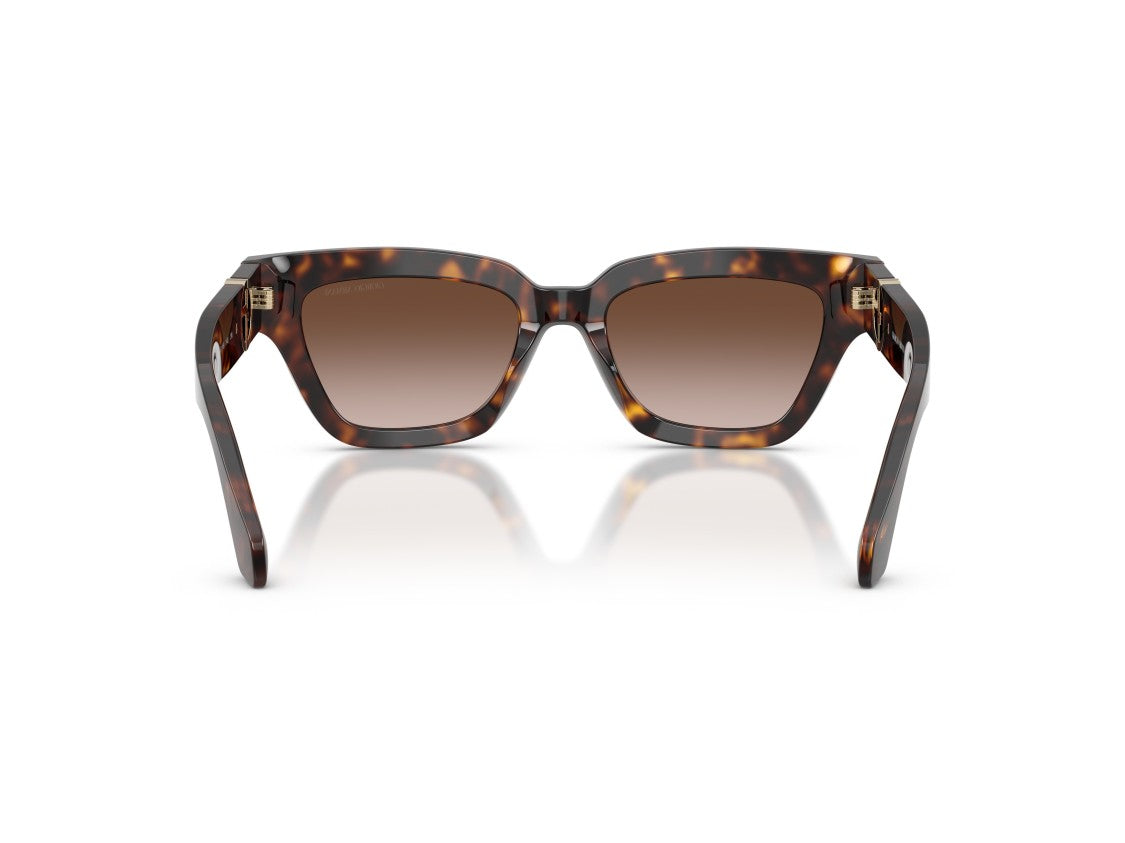 Giorgio Armani Gold 0Ar8246u Tortoiseshell Oversized Square Sunglasses