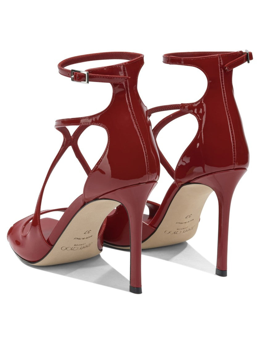 Jimmy Choo Strappy Red Sandals