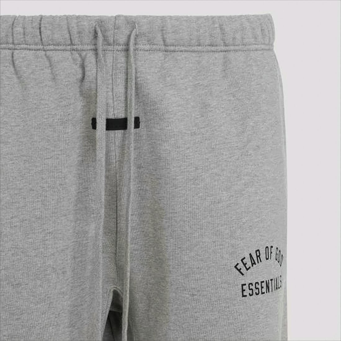 Fear Of God Heather Grey Relaxed Fit Jogger Pants With Elastic Waistband
