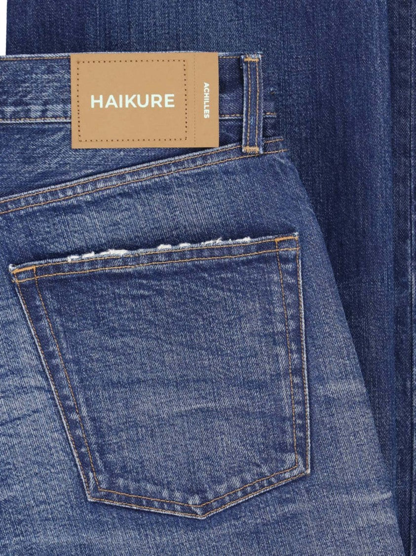 Haikure Straight-Leg Five-Pocket Denim Jeans