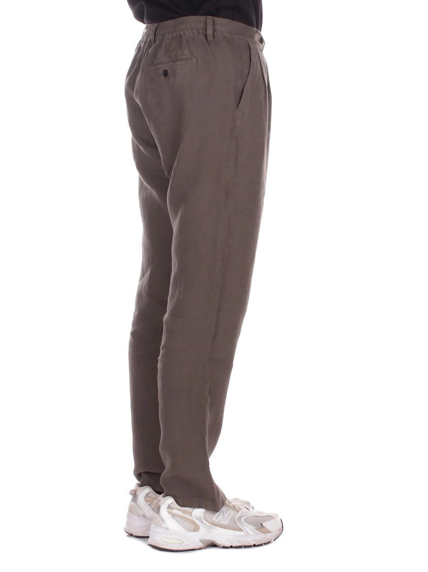 Mc2 Saint Barth Relaxed Fit Tapered Leg Pants With Button Detailing