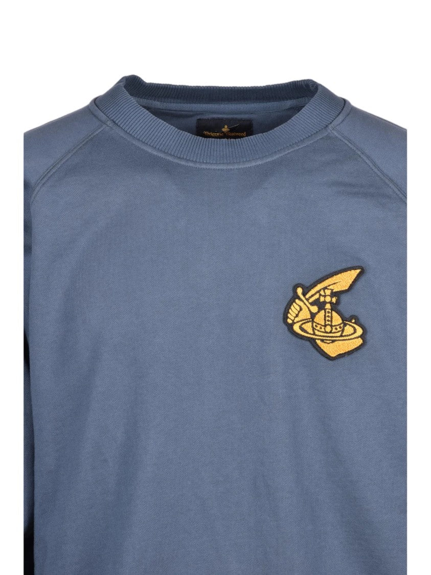 Vivienne Westwood Anglomania Oversized Crewneck Sweatshirt With Embroidered Emblem