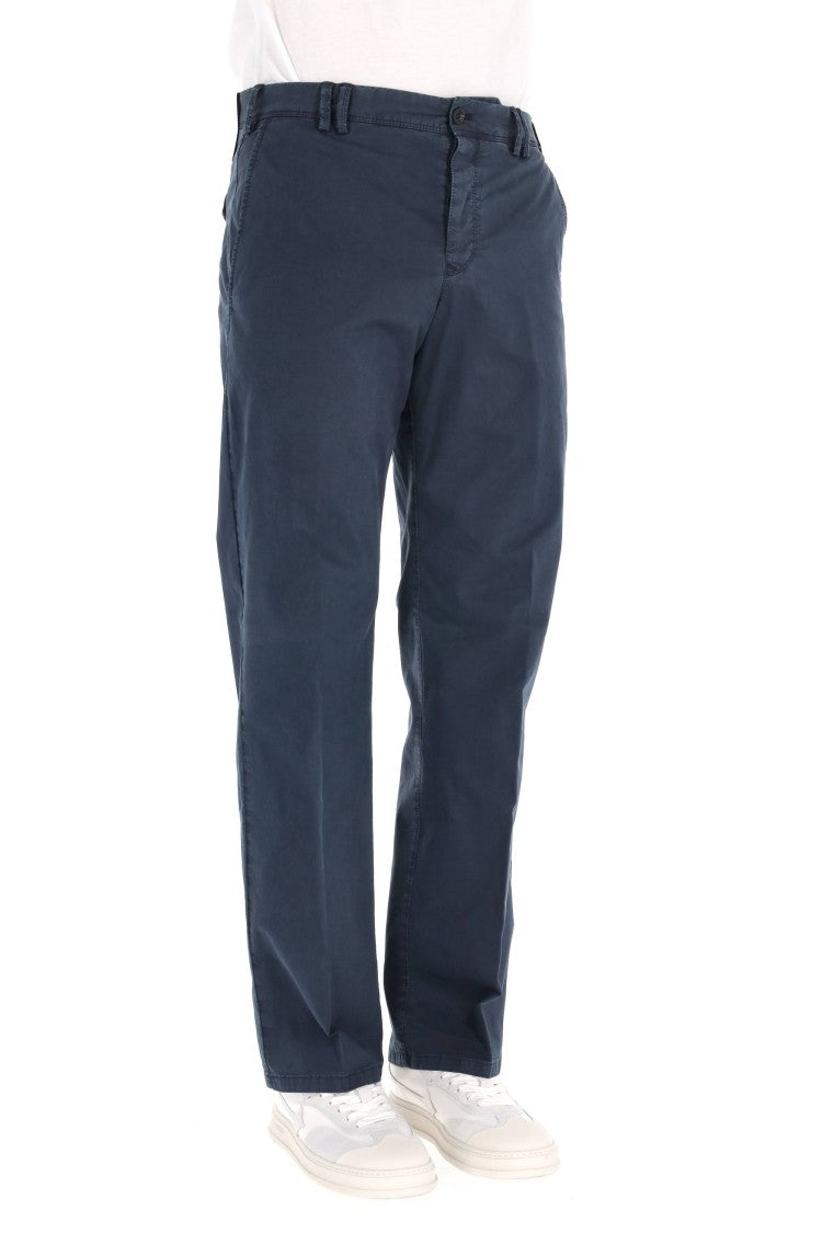 Pt Torino Michael Model Delavé Cotton Trousers