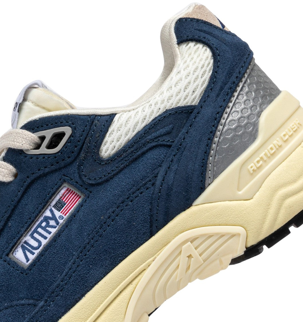 Autry Hyperway Lowsuede Mesh Enblue Silv Sneakers