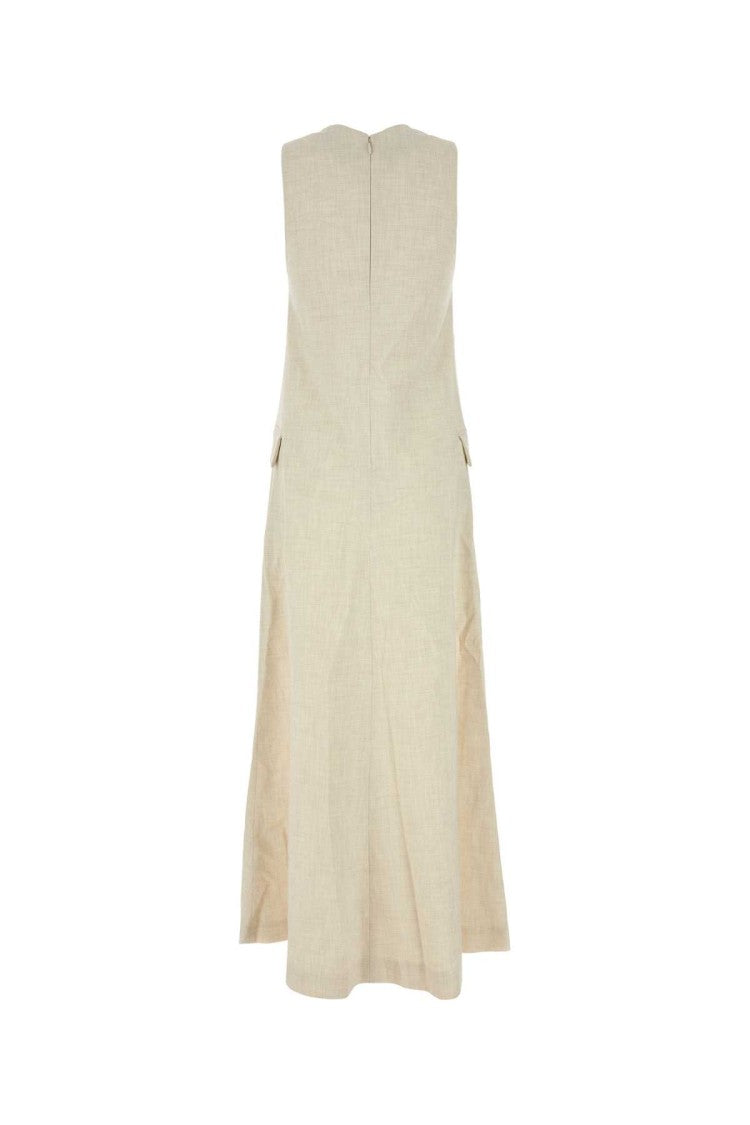 Camilla And Marc Sand Stretch Polyester Blend Floris Dress