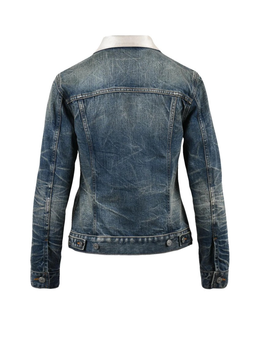 Mm6 By Maison Margiela Blue Cotton Denim Jacket