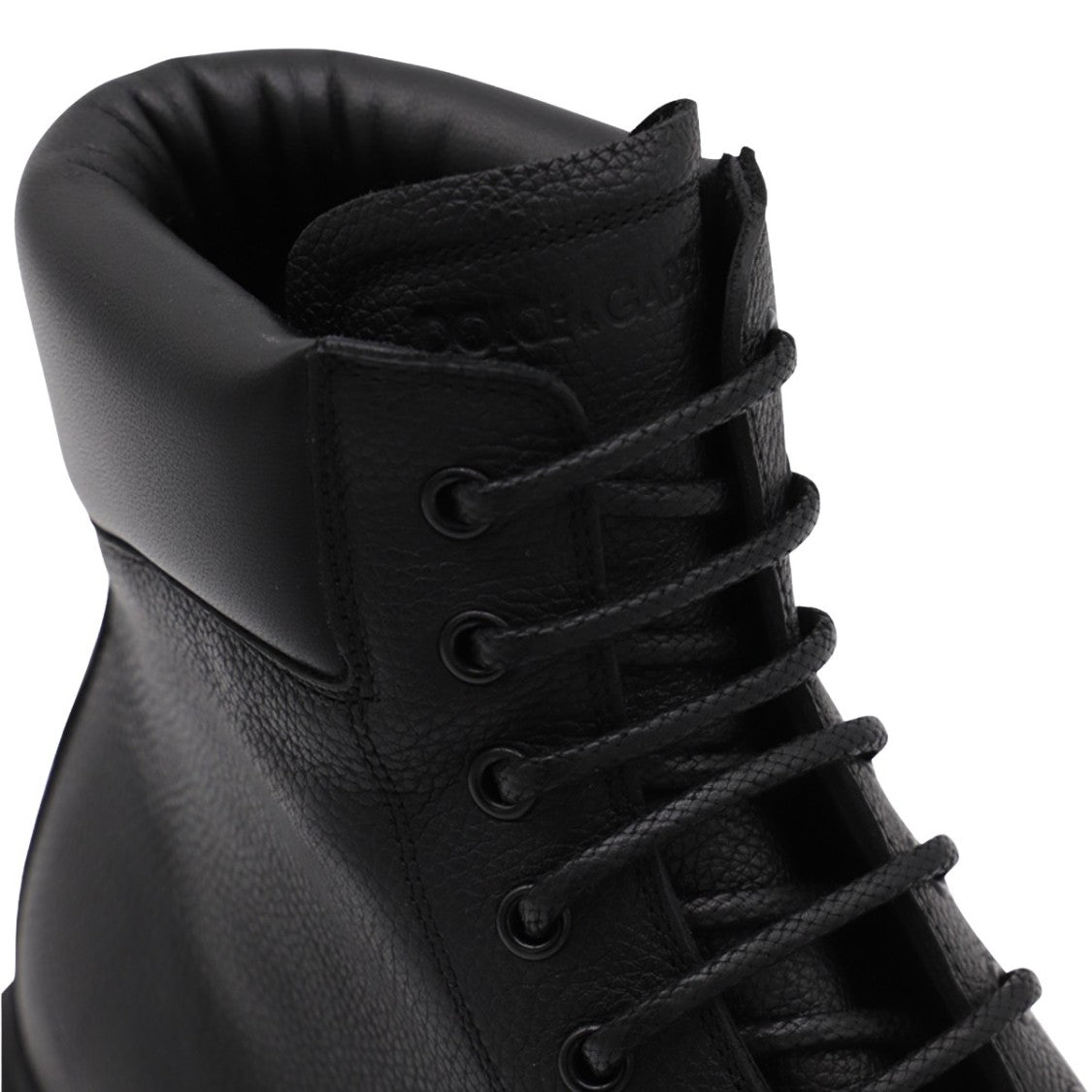 Dolce & Gabbana High-Top Lace-Up Boots With Rugged Sole