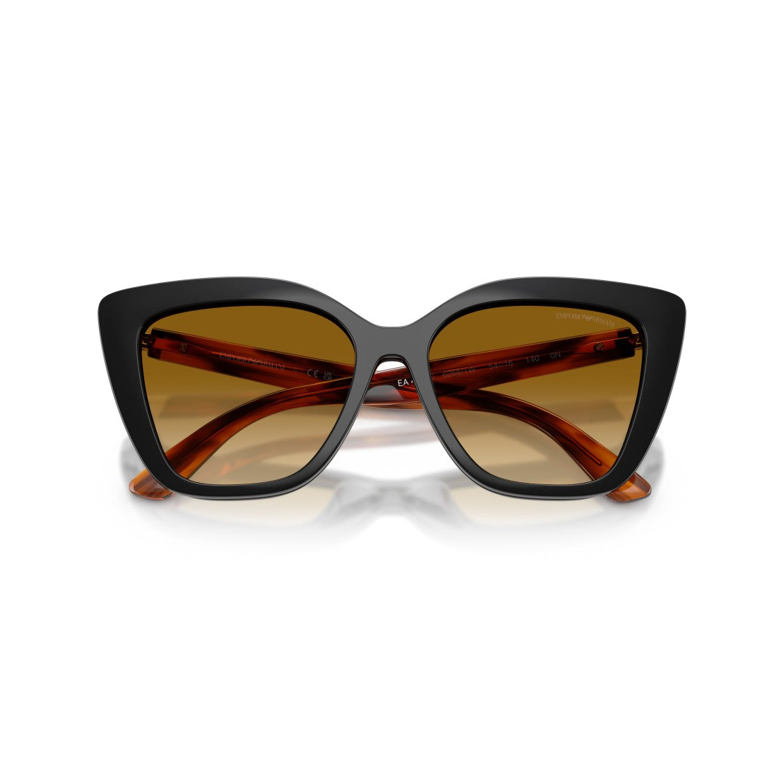 Emporio Armani 0Ea4254u Oversized Cat-Eye Sunglasses With Tortoiseshell Temples