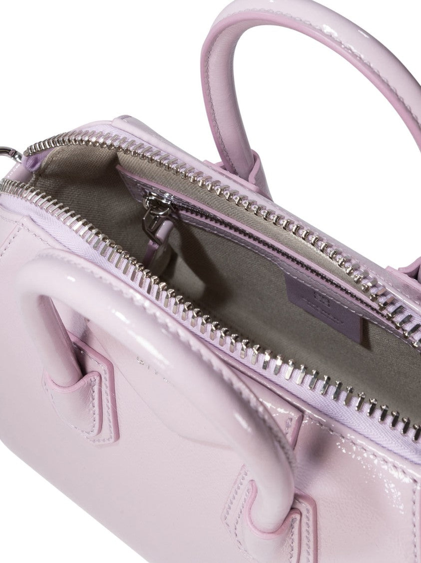 Givenchy Structured Purple Cotton Handbag
