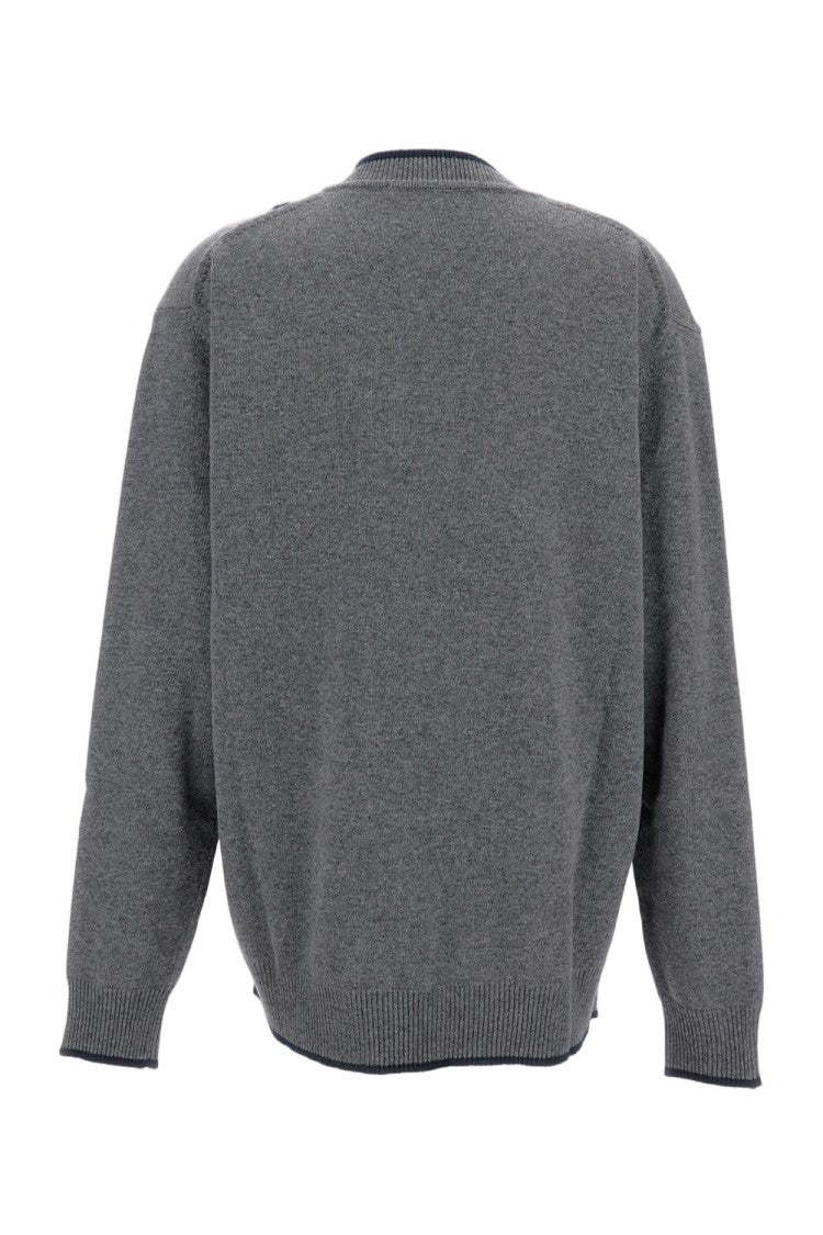 Plan C High Turtleneck Grey Knitwear