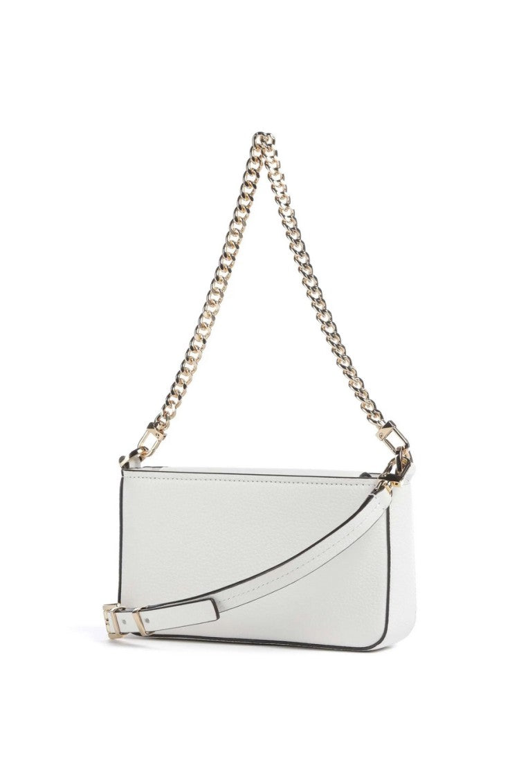 Michael Kors Structured White Leather Shoulder Bag