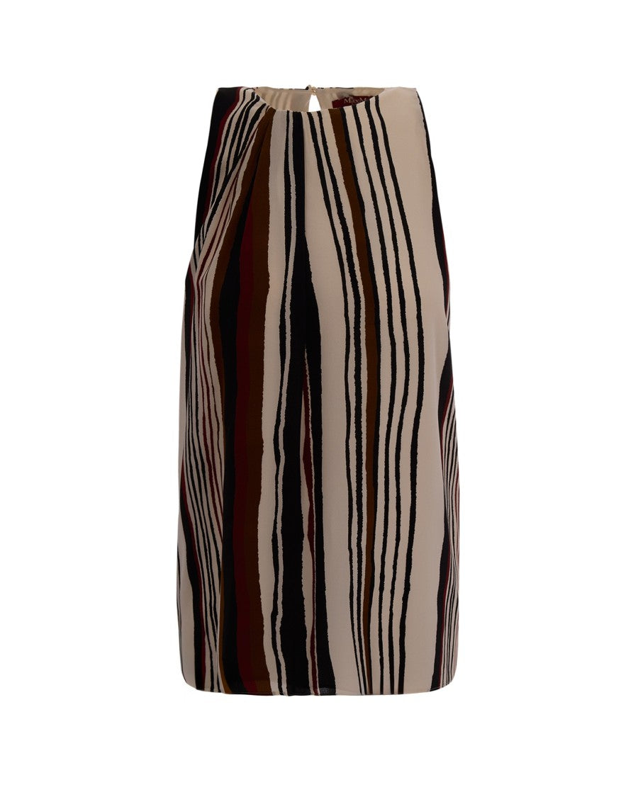 Max Mara Brick Red Silk Top