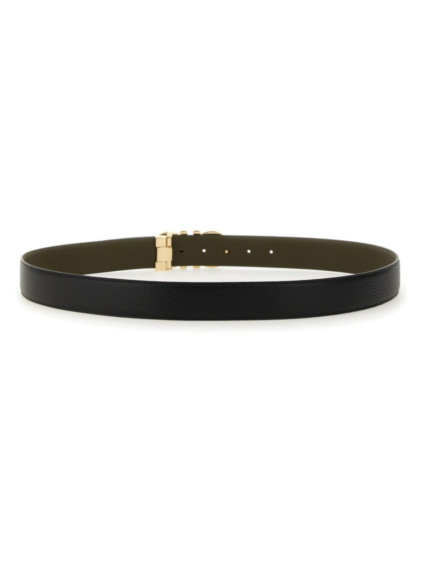 Ferragamo Dual-Tone Calfskin Belt