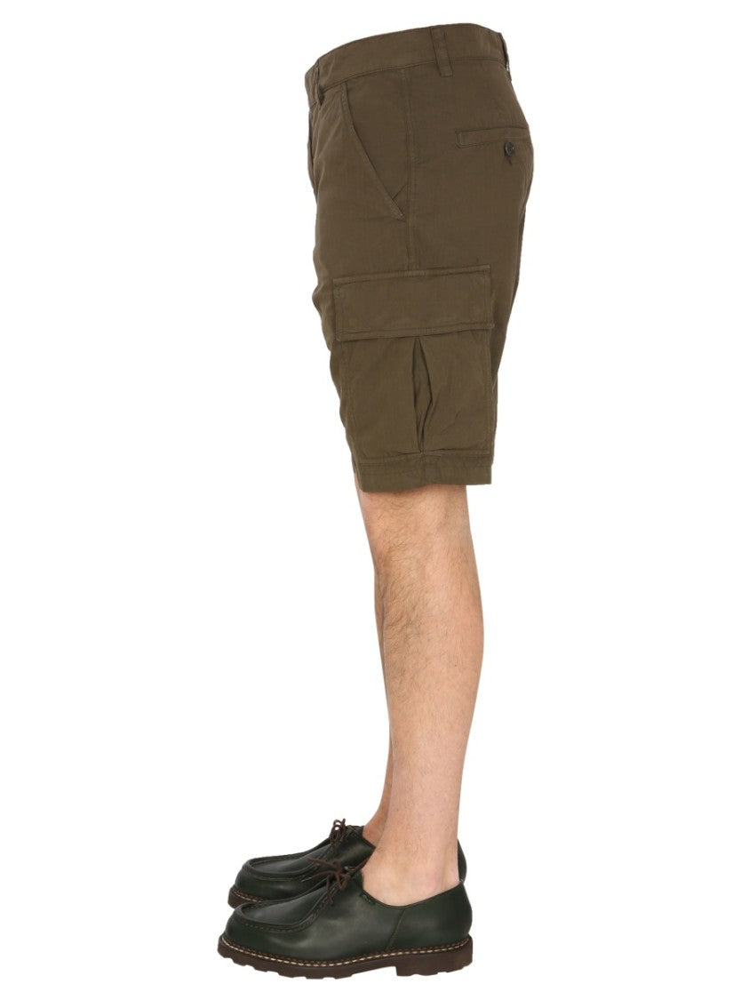 Aspesi Brown Cargo Shorts With Flap Pockets