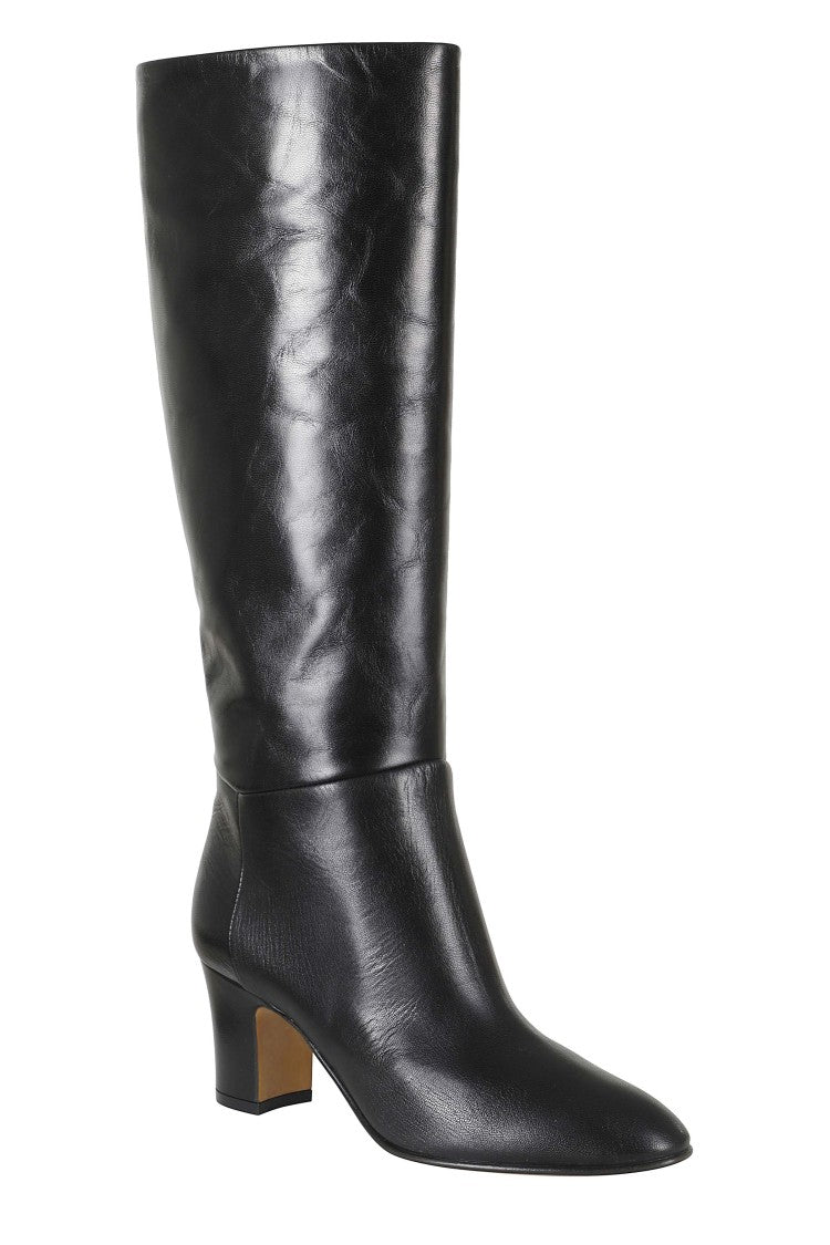 Alberta Ferretti Leather High Shaft Leather Sole Leather Boots