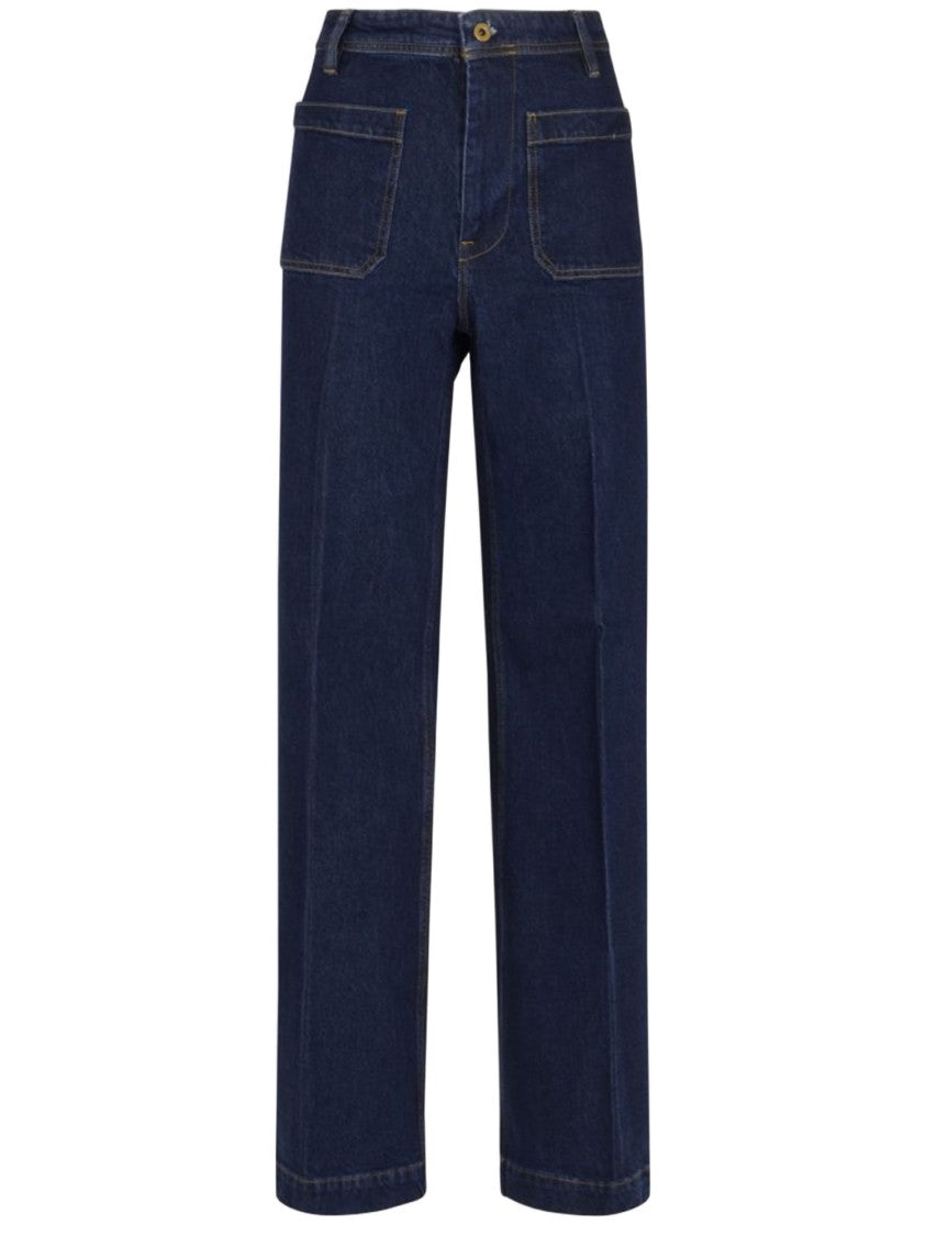 Polo Ralph Lauren Stretch Cotton Denim Jeans With Pressed Creases