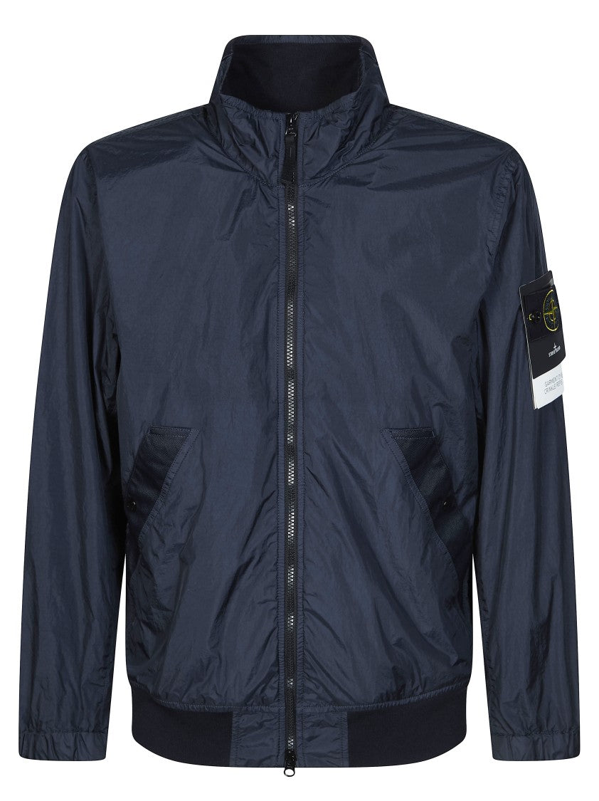 Stone Island Dark Navy Lightweight Crinkled Jacket
