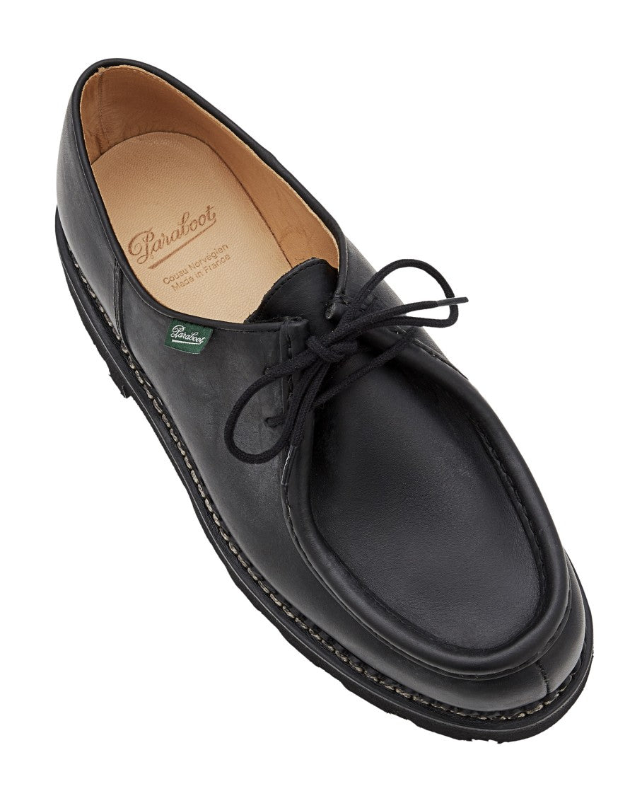 Paraboot Piped Seam Derby Shoes With Norwegian Welt Construction