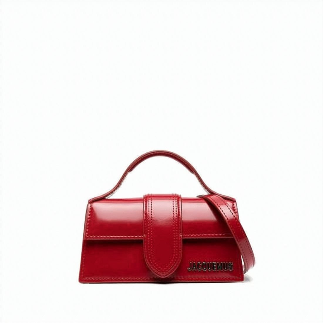 Jacquemus Structured Shoulder Bag With Metallic Logo