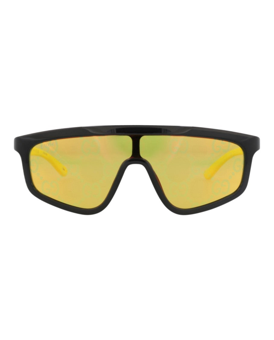 Gucci Shield-Frame Injection Sunglasses