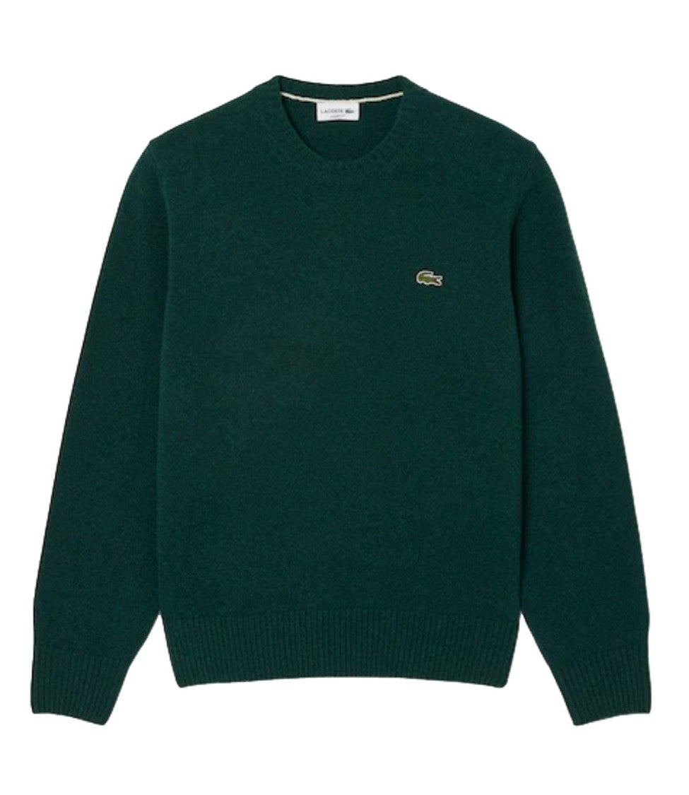 Lacoste Carded Wool Crew Neck Sweater