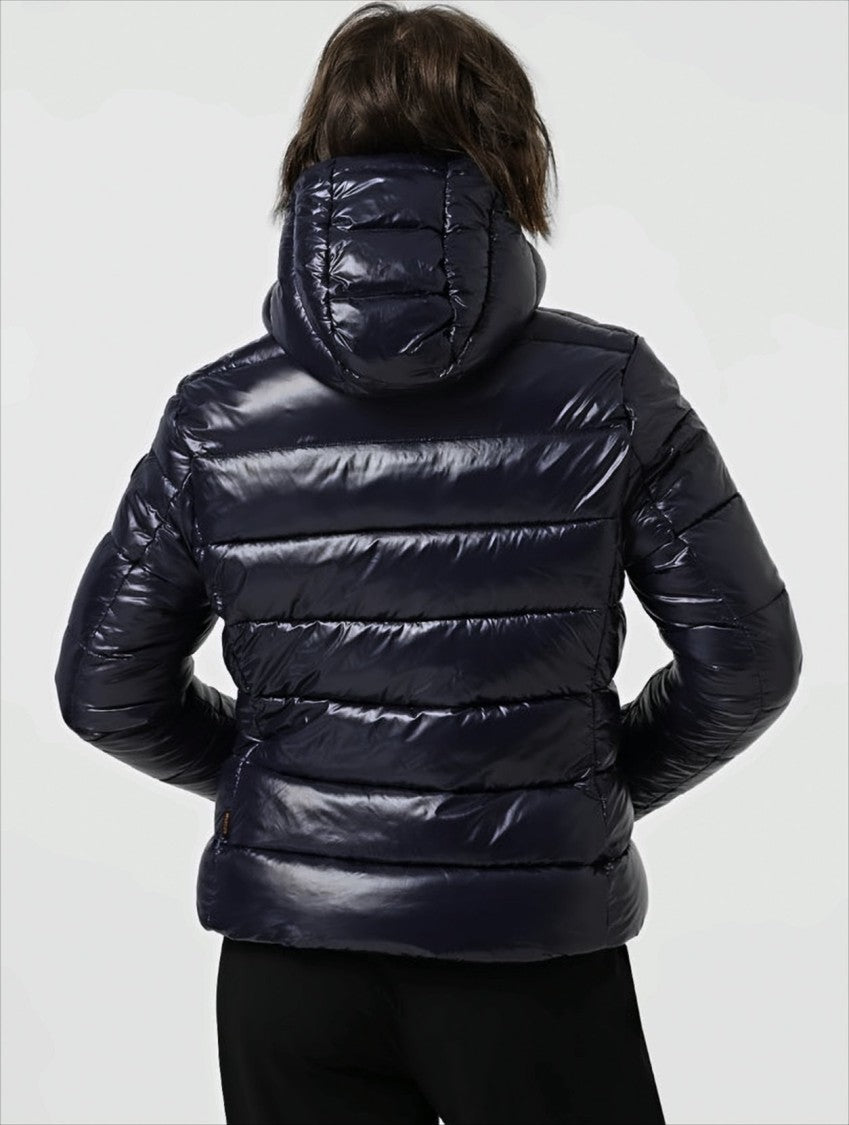 Save The Duck Down Coat With Lacquered Finish