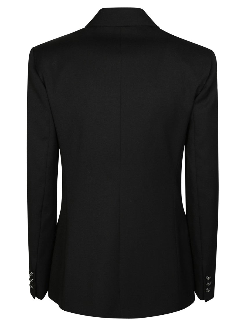 Elisabetta Franchi Tailored Double-Breasted Black Blazer