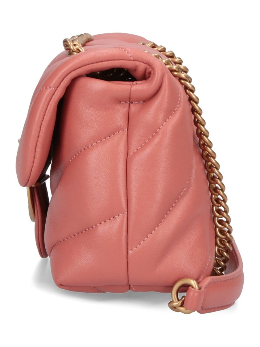 Pinko Mini Handbag With Quilted Nappa And Gold-Tone Details