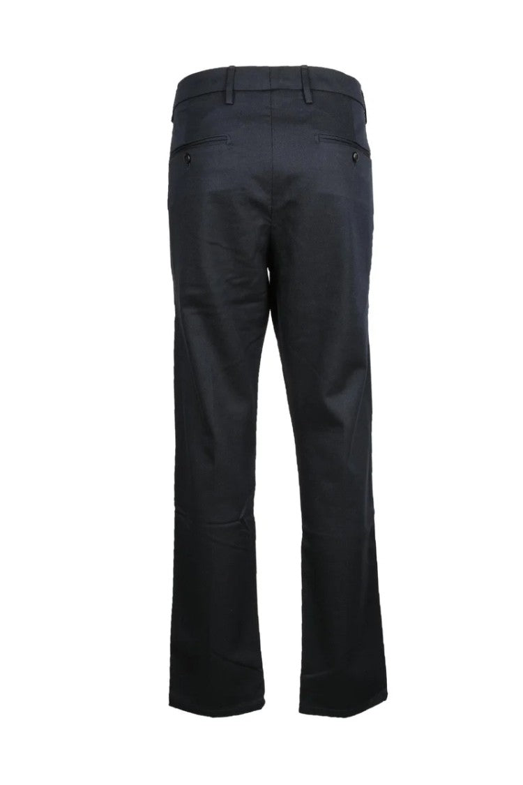 Dondup Wool And Cotton Trousers - Navy Blue