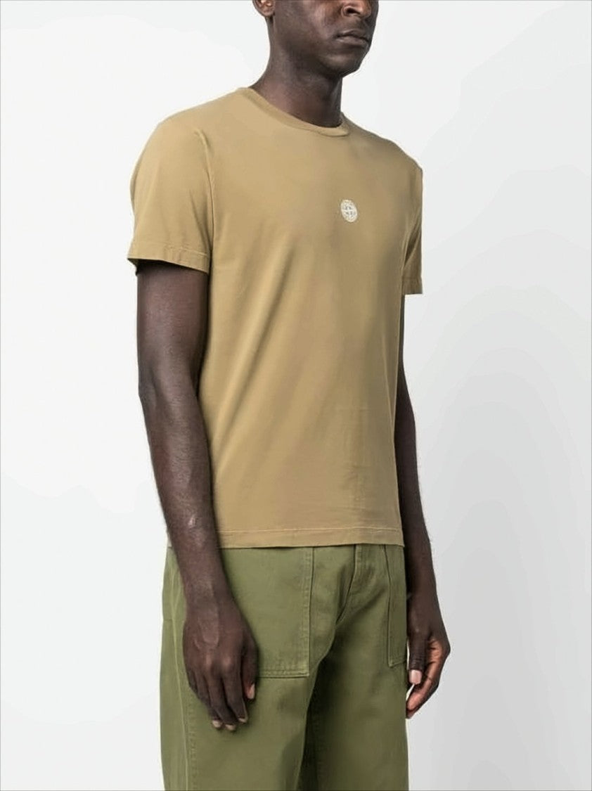 Stone Island Relaxed-Fit Graphic Print T-Shirt With Emblem