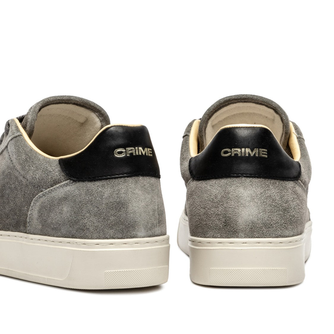 Crime London Grey Suede Eclipse Sneakers